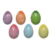 Oeufs Deco D9x12cm En Mousse Multi Avec Fleurs | Decoris