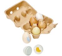 Oeufs en bois (6 pièces)