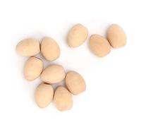 Oeufs en bois artisanat bricolage vif léger portable surface lisse peinture décoration pour photographie de Pâques jeux de simulation bois composite 10 pièces petite taille moyenne (M)