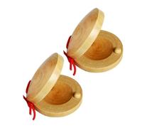 Oeufs En Bois Shaker Finger Castanets Percussion Instruments Castanets Music Toy For Childre