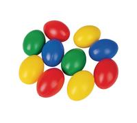 Rayher 3906049 Lot de 10 œufs en Plastique 6 cm 4 Couleurs Assorties