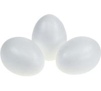 Oeufs en polystyrène 12cm blanc Décoration de bricolage Pâques (5 pièces)