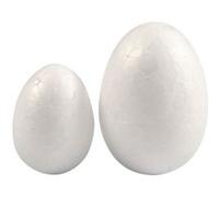 Oeufs en polystyrène - Blanc - 25 à 35 mm - 10 pcs Blanc G