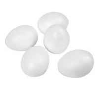Oeufs en polystyrène, h: 8 cm, 50 pièces G