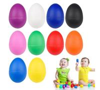 Oeufs Percussion,10pcs Maracas en Forme D'Œuf,Œufs Shaker,Œufs Maracas,Oufs Sonores en Plastique,Instrument de Musique Percussion,Œufs de Pâques Décoratifs,Œufs Colorés