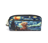 Oeuvre Abstraite De Van Gogh Étui à Crayons en Cuir, Trousse Élève Scolaire Sac à Crayons Trousse de Maquillage pour Garçon Fille