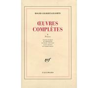 Oeuvre complètes, tome 1