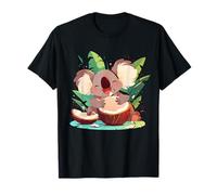 Oeuvre d'art colorée Coco Koala Bear Nature Amoureux de noix de coco T-Shirt