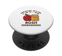 Oeuvre d'art du Nouvel an juif de Rosh Hashana et Miel de Pomme PopSockets PopGrip Adhésif