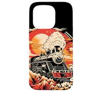 Oeuvre d'art ferroviaire Fan de chemin de fer Coque pour iPhone 15 Pro