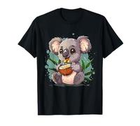Oeuvre d'art Mignon en Noix de Coco Koala Ours Animaux Sauvages Nature T-Shirt