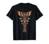 Oeuvre d'art Tribu indienne Totem Pole Native American Pride T-Shirt