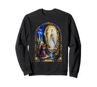 Oeuvre mosaïque de la cathédrale d'apparition de la Vierge Marie de Lourdes Sweatshirt