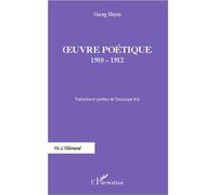 Oeuvre poétique 1910-1912 - Georg Heym - L'harmattan - broché - Poésie