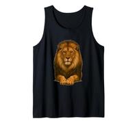 Oeuvre réaliste de Lion majestueux Débardeur