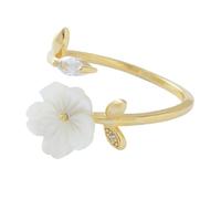 OEUVREBY Bague ouverte pour femme - Tendance - Fleur - Festival - Fête de mariage - Vacances - Plage - Magasin - École - Date - Vacances