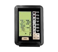 OEUVREBY Compteur de vitesse pour vélo - Compteur kilométrique pour ventilateur de vélo - Tapis de course - Temps avec fréquence cardiaque
