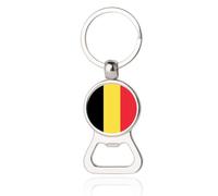 OEUVREBY Décapsuleur Porte-clés Portable Extérieur Décoratif National Porte-clés Pendentif Football Football Amovible Belgique