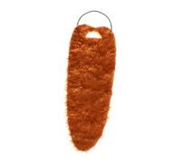 OEUVREBY Fausse moustache de Noël Père Noël barbe pour vacances performance Halloween marron 60 cm, Marron 60 cm, 7 3/8