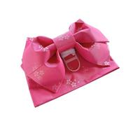 OEUVREBY Kimono Obi Ceinture Japonaise Pré-nouée Nœud Cu mmerbund Ceinture Robe Ceinture Or Jaune 1,45 m x 17 cm, Rose rouge 1,45 m x 17 cm, 1.45mx17 cm