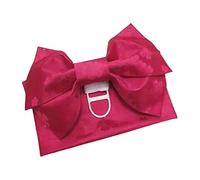 OEUVREBY Kimono traditionnel pour enfant Obi ceinture japonaise nœud large ceinture Drake rose foncé enfant 13 x 106 cm, Rose rouge 1,45 m x 17 cm, 1.45mx17 cm