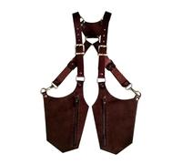 OEUVREBY Sac à bandoulière dissimulé sous les bras pour cosplay, fête, extérieur, noir, marron, Large
