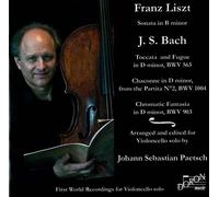 Liszt-Bach : Oeuvres Arrangées pour Violoncelle Seul