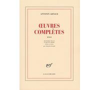 Oeuvres complète, tome XXVI : Histoire vécue d'Artaud-Mômo. Tête à tête