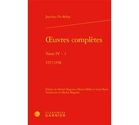 Oeuvres complètes 1557-1558 - Joachim Du Bellay - Classiques Garnier - relié - Roman