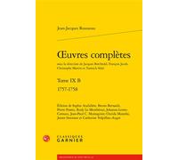Oeuvres complètes 1757-1758 - Yannick Séîté - Classiques Garnier - broché - Essai