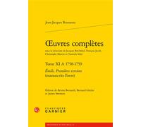 Oeuvres complètes Émile, Premières versions (manuscrits Favre) - Christophe Martin - Classiques Garnier - broché - Essai