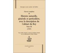 Oeuvres complètes Histoire naturelle, générale et particulière - Georges-Louis Leclerc De Buffon - Honore Champion - relié - Essai