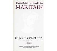 Oeuvres complètes II 1920-1923