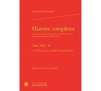Oeuvres complètes Jean-Jacques Rousseau (Auteur), Denis de Casabianca (Editeur du volume), Jacques Berchtold (Collection dirigée par), François Jacob (Collection dirigée par), Christophe Martin (Colle
