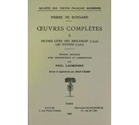 Oeuvres Complètes - Pierre De Ronsard - N° 10 - Oeuvres Complètes