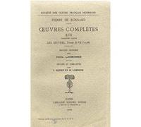 OEUVRES COMPLETES T.17 3EME PARTIE OEUVRES 1578 T.2-7 RONSARD. PIERRE DE (Auteur)