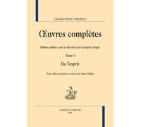 Oeuvres Complètes - Tome 1, De L'esprit