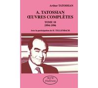 Oeuvres Complètes - Tome 10, 1994-1996