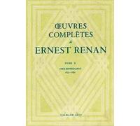 Oeuvres Complètes - Tome 10 Correpondance 1845-1892