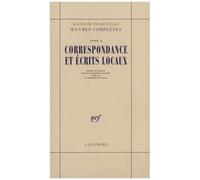 Alexis de Tocqueville – Œuvres complètes, Tome 10 – Correspondance et écrits locaux – Gallimard