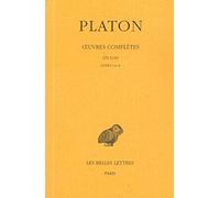 Œuvres complètes. Tome XI, 1re partie: Les Lois, Livres I-II