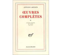 euvres complètes, tome XI : Lettres écrites de Rodez 1945-1946