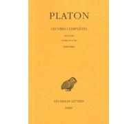 Oeuvres Complètes - Tome 12, 2e Partie, Les Lois, Livres Xi-Xii - Epinomis