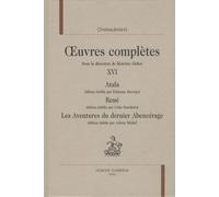 Atala, René, Les aventures du dernier Abencérage Oeuvres complètes - François René De Châteaubriand - Honore Champion - relié - Roman