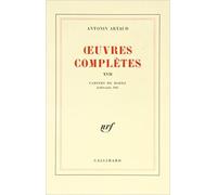 Antonin Artaud – Œuvres complètes – Tome 17 – Gallimard