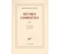 Œuvres complètes (Tome 2-Poésies)