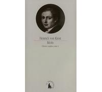 Heinrich Von Kleist – Œuvres complètes, II : Récits – Broché (Gallimard)