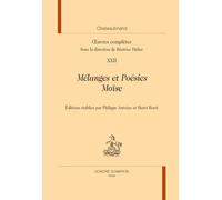 Oeuvres complètes: Tome 22, Mélanges et Poésies ; Moïse