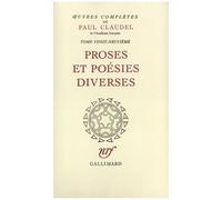 Oeuvres Completes (Tome 29-Proses Et Poesies Diverses)