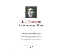 Rousseau : Oeuvres complètes, tome 3